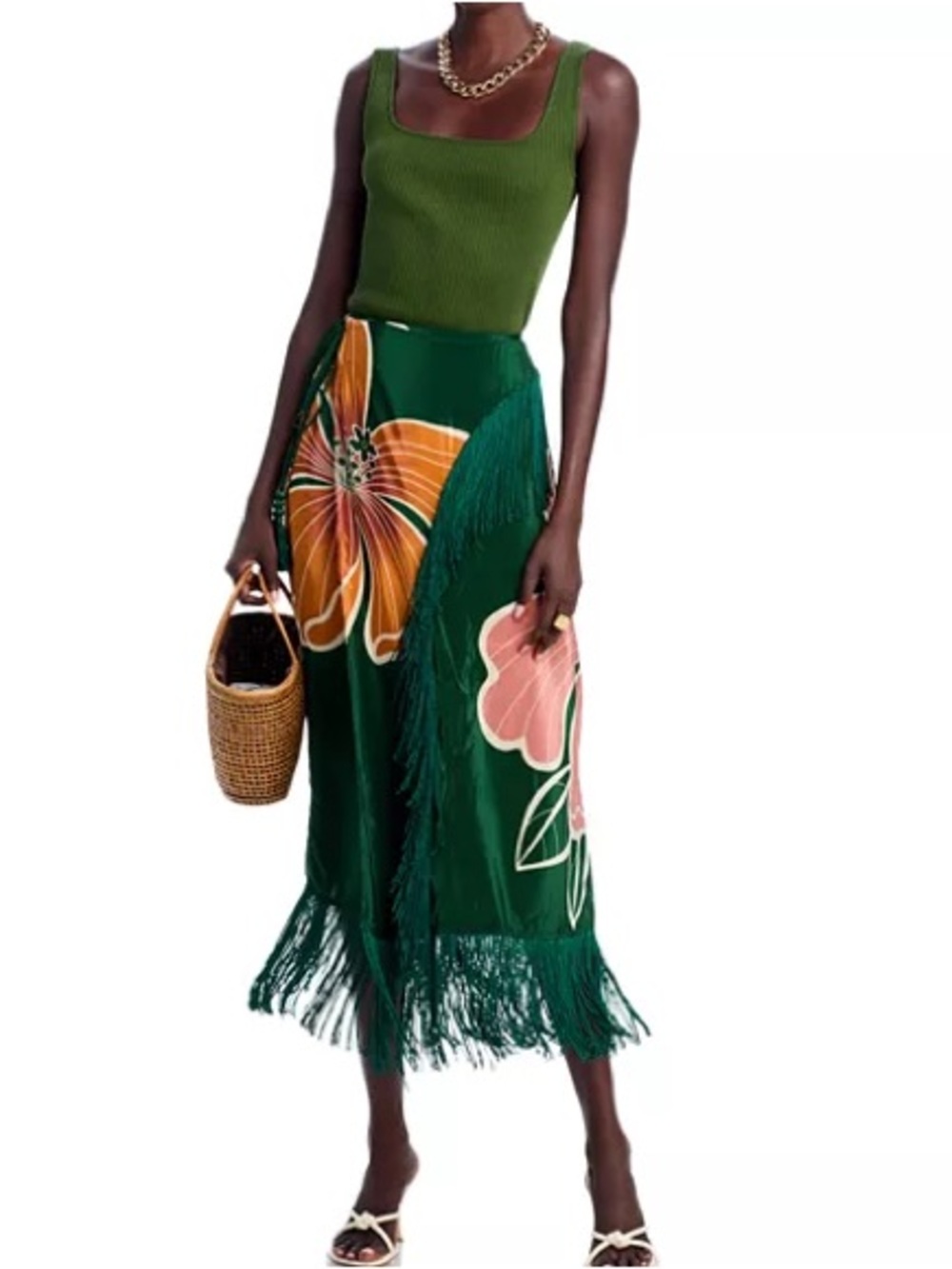 FARM Rio Honolulu Flowers Wrap Skirt